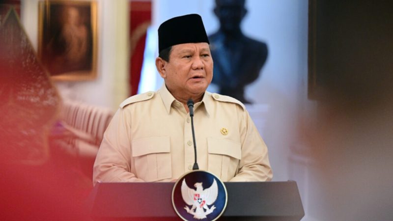 Presiden Republik Indonesia, Prabowo Subianto. Foto: Istimewa.