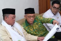 Wakil Wali Kota Sukabumi Bobby Maulana bersama Menteri ATR/ BPR Nusron Wahid.