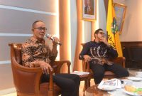 Wali Kota dan Wakil Wali Kota Sukabumi, Ayep Zaki-Bobby Maulana menerima kunjungan Direktorat Prasarana Transportasi Jalan dan perwakilan Direktorat Jenderal Perkeretaapian Kementerian Perhubungan RI.