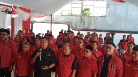 Foto bersama DPC PDI P Kota Sukabumi bersama Ketua DPD dan DPP serta kader partai.