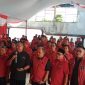 Foto bersama DPC PDI P Kota Sukabumi bersama Ketua DPD dan DPP serta kader partai.