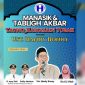 Flayer Manasik dan Tablig Akbar yang digelar oleh PT Taufiq Haromain Tobah Tour & Travel