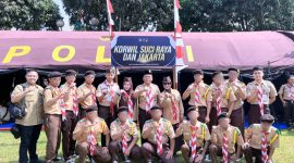 Kepala Lapas Kelas IIB Sukabumi, Budi Hardiono, menghadiri Perkemahan Satya Dharma Bhakti Pemasyarakatan yang digelar Ditjenpas di Cibinong, pada Senin (23/6). Foto: Istimewa.