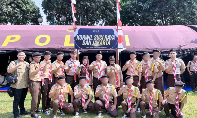 Kepala Lapas Kelas IIB Sukabumi, Budi Hardiono, menghadiri Perkemahan Satya Dharma Bhakti Pemasyarakatan yang digelar Ditjenpas di Cibinong, pada Senin (23/6). Foto: Istimewa.