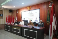 Wakil Wali Kota Sukabumi Bobby Maulana, menghadiri penandatanganan perjanjian kerja sama antara Sekretariat DPRD dan Kejari yang dilaksanakan di kantor Kejari, pada Senin (14/7). Foto: Humas Pemkot Sukabumi.