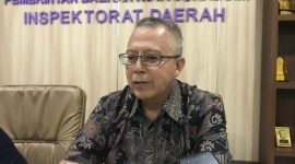 Inspektur Daerah Kota Sukabumi, Yudi Yustiawan, saat diwawancarai. Foto: Nuria Ariawan.