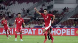 Selebrasi penyerang Timnas Indonesia U-23, Jens Raven. Foto: Istimewa.