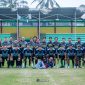 Poto bersama antara tim JSS dan APDESI di Stadion Kopri, Cisaat, pada Jumat (31/7). Foto: Istimewa.
