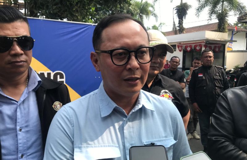 Kepala DPUTR Kota Sukabumi, Sony Hermanto, saat diwawancarai. Foto: Nuria Ariawan/Boy.