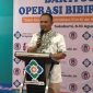Plt Dirut UOBK RSUD R Syamsudin SH Kota Sukabumi, Yanyan Rusyandi, saat memberikan sambutan dalam rangka bakti sosial operasi bibir sumbing. Foto: Boy.