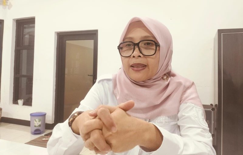 Plt Kepala Dinkes Kota Sukabumi, Galih Marelia Anggraeni, saat diwawancarai. Foto: Istimewa.