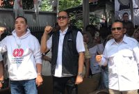 Wali Kota Sukabumi, Ayep Zaki, menghadiri kegiatan Bazar Merdeka Gerindra Kota Sukabumi, pada Minggu (24/8). Foto: Boy.