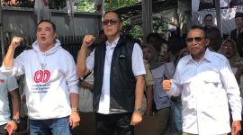 Wali Kota Sukabumi, Ayep Zaki, menghadiri kegiatan Bazar Merdeka Gerindra Kota Sukabumi, pada Minggu (24/8). Foto: Boy.