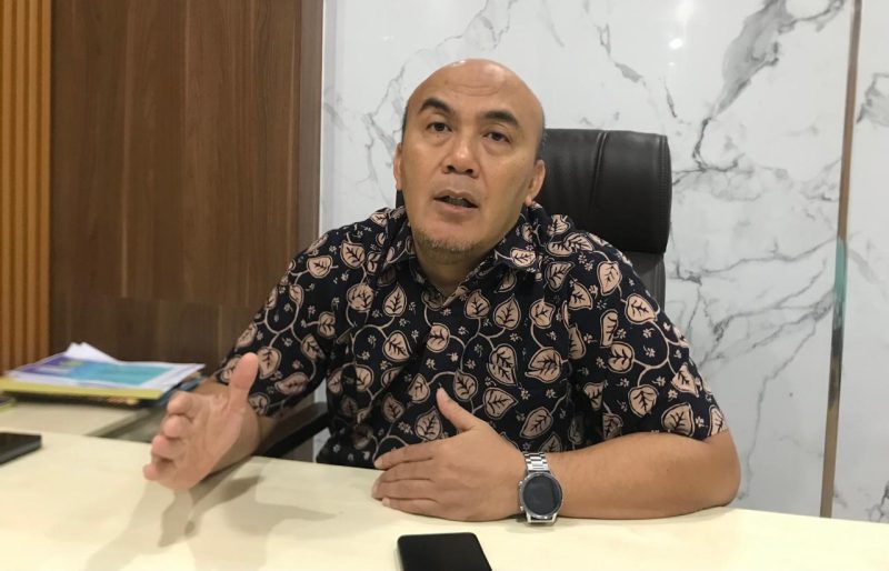 Kepala Disporapar Kota Sukabumi, Rahmat Iskandar, saat diwawancarai. Foto: Boy.