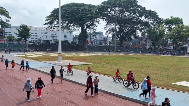 Kawasan Lapang Merdeka Kota Sukabumi. Foto: Boy