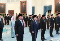 Presiden Prabowo Subianto melakukan reshuffle Kabinet Merah Putih di Istana Kepresidenan Jakarta, pada Rabu (17/9) kemarin. Foto: Sekretariat Presiden.