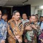 Anggota DPR RI Fraksi Partai Demokrat, Iman Adinugraha, bersama Menteri UMKM RI, Maman Abdurrahman, Menteri PPPA Arifah Fauzi, dan Wali Kota Sukabumi Ayep Zaki.

