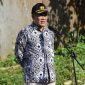 Rumah Sakit Umum Daerah (RSUD) R. Syamsudin, SH dr. Yanyan Rusyandi saat mempimpin apel pagi belum lama ini. 
