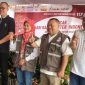Direktur RSUD R. Syamsudin, SH, dr. Yanyan Rusyandi (mengenakan topi putih, red) saat menghadiri Hari Bakti Dokter Indonesia ke-117, di Lapang Merdeka, pada Sabtu (10/11). 
