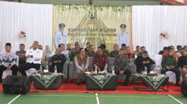Bupati Sukabumi Asep Japar saat menghadiri kegiatan Sinergitas Kewilayahan Tahun 2025 yang digelar di GOR Surade, Selasa (25/11/2025)