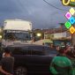 TKP kecelakaan beruntun yang terjadi di Jalan Ahmad Yani, Kecamatan Cikole, Kota Sukabumi, pada Selasa (4/11) sore. Foto: Istimewa.