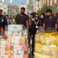 Tokoh perempuan asal Kota Sukabumi Momi Soraya bersama rombongan saat hendak membagikan 705 paket makanan di Masjidil Haram.