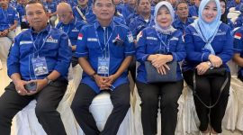 Kertua DPC Partai Demokrat Kabupaten Sukabumi, Iman Adinugraha bersama seluruh PAC mengikuti Jambore dan Dikpol yang digelar oleh DPD Demokrat Jabar di Cirebon. (Iman Adinugraha).