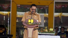 Bupati Sukabumi Asep Japar saat memberikan pidato. (Dok/ Kab Sukabumi).