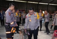 Anjing pelacak dengan kemampuan deteksi tinggi ini diharapkan mampu menjangkau area-area sulit yang tertutup lumpur tebal atau mengibaskan banjir Sumut. Foto: Istimewa.