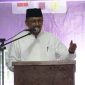 Bupati Sukabumi H. Asep Japar, saat memberikan sambutan di momen penutupan kegiatan Jannatul Firdausi ke-8 tahun yang digagas DKM Al Mahfudyah Perumahan Mangkalaya Residence, Minggu (1/3). Foto: Istimewa.