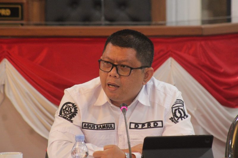 Ketua Fraksi PKB DPRD Kota Sukabumi, Agus Samsul. Foto: Istimewa