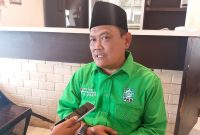 Sekretaris DPC PKB Kabupaten Sukabumi, yang juga sekaligus kandidat, H. Usep. Foto: Boy.