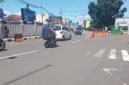 Zebra cross yang sudah memudar didepan Mapolres Sukabumi Kota. Foto: Boy