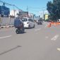Zebra cross yang sudah memudar didepan Mapolres Sukabumi Kota. Foto: Boy