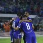 Selebrasi para pemain Persib Bandung saat menghadapi Bali United di Stadion Gelora Bandung lautan Api (GBLA), pada Minggu (12/4) malam. Foto: Dok. Persib