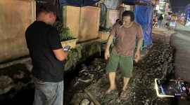 TKP aksi penganiayaan seorang pria di ruas Jalan Sukaraja, Kabupaten Sukabumi, tepatnya di sekitar Rumah Sakit Hermina, Sabtu (2/5). (Istimewa)