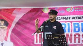 Wakil Wali Kota Sukabumi, Bobby Maulana, saat memberikan sambutan dalam peringatan Hari Buruh Internasional atau May Day 2026 yang digelar di Taman Selabintana, Sabtu (2/5). Foto: Dokpim Kota Sukabumi.