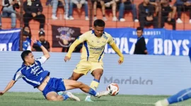 Pertandingan PSIM vs Persib yang digelar di Stadion Sultan Agung, Bantul, Yogyakarta, pada beberapa waktu lalu. (Dok. Persib)