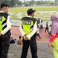 Sejumlah personel Satpam yang bertugas menjaga ketertiban dan kenyamanan di kawasan Lapang Merdeka Kota Sukabumi. (Istimewa)