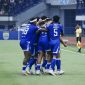 Selebrasi para pemain Persib usai mencetak gol saat melawan PSIM di Stadion GBLA, Senin (4/5). (Dok. Persib)