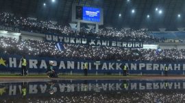 Persib kontra Persijap Jepara di Stadion Gelora Bandung Lautan Api (GBLA) dihadiri ribuan Bobotoh, Sabtu (23/)5). (Dok. Persib)