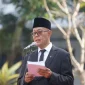 Wali Kota Sukabumi, H. Ayep Zaki, pimpin Upacara Peringatan Hari Lahir Pancasila Tingkat Kota Sukabumi Tahun 2026 di Lapang Apel Setda, Senin (1/6). (Foto: Dokpim Kota Sukabumi)