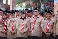 Kepala Dinkes Kota Sukabumi, Ida Halimah, menghadiri pelantikan pengurus baru Pramuka Kota Sukabumi yang berlangsung di Kompleks Pendidikan Praditya Adighuna Globa School, Rabu (15/7). (Foto: Istimewa)