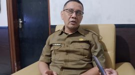 Ketua Panitia Seleksi yang juga menjabat Asisten Perekonomian dan Pembangunan Setda Kota Sukabumi, Andri Firmansyah, saat diwawancarai awak media, Selasa (4/8). (Foto: Boy)