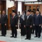 Prosesi pelantikan dan pengambilan sumpah/janji 24 pejabat yang berlangsung di Ruang Utama Balai Kota Sukabumi, Kamis (6/8). (Foto: Dokpim Kota Sukabumi)