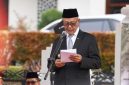 Wali Kota Sukabumi, H. Ayep Zaki, saat memimpin apel peringatan Hari Sumpah Pemuda ke-98 tingkat Kota Sukabumi di Plaza Balai Kota Sukabumi, Rabu (28/10). (Foto: Istimewa)